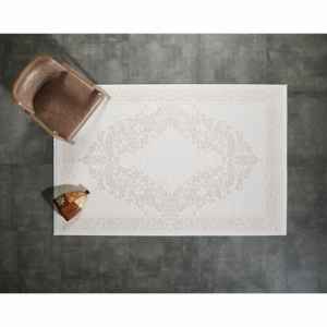 Esiliva klasszikus mintázatú szőnyeg BÉZS-MANDULABARNA szín 80×150 cm