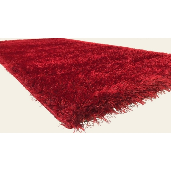 MERVE piros shaggy szőnyeg 120×170 cm