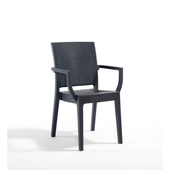 Kültéri szék SIDNEY ANTRACIT 100% környezetbarát  műanyagból