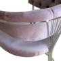 Kép 3/5 - DRAWSBURY szék mályvarózsa szín/ezüst láb