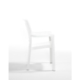 Kép 2/5 - Kültéri szék RÓMA/ FEHÉR szín / környezetbarát műanyagból
