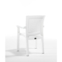 Kép 4/5 - Kültéri szék RÓMA/ FEHÉR szín / környezetbarát műanyagból