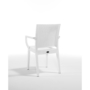 Kép 4/5 - Kültéri szék SIDNEY FEHÉR környezetbarát és üvegszálas műanyagból, rakásolható