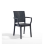 Kép 1/5 - Kültéri szék SIDNEY ANTRACIT 100% környezetbarát  műanyagból