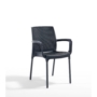 Kép 1/5 - Kültéri műrattan szék SUNSET ANTRACIT környezetbarát műanyagból