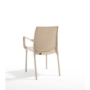 Kép 4/5 - Kültéri műrattan szék SUNSET CAPPUCINO 100% környezetbarát műanyagból
