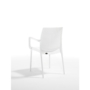 Kép 4/5 - Kültéri műrattan szék SUNSET FEHÉR környezetbarát és üvegszálas műanyagból